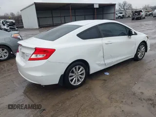 2012 Honda Civic Cpe EX-L with VIN 2HGFG3B09CH502883, listed as a IAAI auction lot 41571437 with 187,046 mi miles. Bid and sale history available at carsss.com. Image 4.