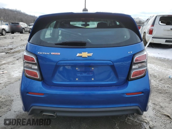 2017 Chevrolet Sonic LT with VIN 1G1JD6SB3H4101671, listed as a Copart auction lot 42578155 with 86,855 mi miles and Salvage Title. Bid and sale history available at carsss.com. Image 6.