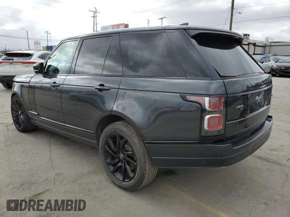 2020 Land Rover Range Rover HSE with VIN SALGS2RU6LA593221, listed as a Copart auction lot 56663245 with 56,234 mi miles and Salvage Title. Bid and sale history available at DreamBid. Image 2.