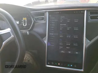 2016 Tesla Model S 90D with VIN 5YJSA1E24GF158505, listed as a Copart auction lot 87681485 with 91,225 mi miles and Salvage title. Bid and sale history available at DreamBid. Image 9.
