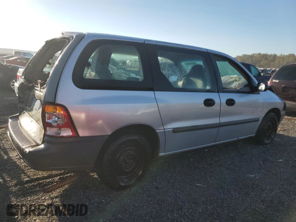 2000 Ford Windstar LX with VIN 2FMZA5042YBC35154, listed as a Copart auction lot 75300434 with 418,318 mi miles and Salvage Title. Bid and sale history available at carsss.com. Image 3.