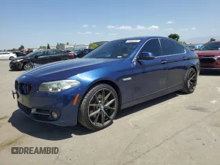 2016 BMW 5 Series 528i with VIN WBA5A5C50GG350606, listed as a Copart auction lot 55563345 with 117,477 mi miles and Salvage title. Bid and sale history available at DreamBid. Image 1.