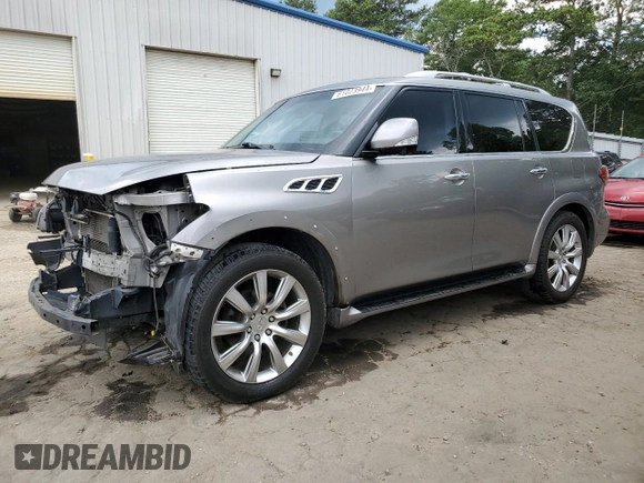 2013 Infiniti QX56 with VIN JN8AZ2NE8D9042299, listed as a Copart auction lot 61023944 with 167,312 mi miles and Salvage Title. Bid and sale history available at carsss.com. Image 1.