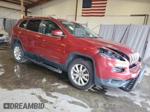 2016 Jeep Cherokee Limited with VIN 1C4PJMDS8GW310306, listed as a Copart auction lot 60464415 with 152,826 mi miles and Salvage title. Bid and sale history available at DreamBid. Image 4.