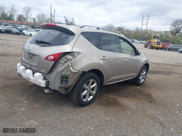 2010 Nissan Murano LE with VIN JN8AZ1MW0AW126778, listed as a IAAI auction lot 41911025 with 147,566 mi miles. Bid and sale history available at carsss.com. Image 4.
