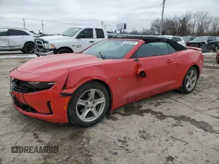 2019 Chevrolet Camaro 1LT with VIN 1G1FB3DX2K0139569, listed as a Copart auction lot 46160105 with 121,986 mi miles and Salvage Title. Bid and sale history available at carsss.com. Image 1.