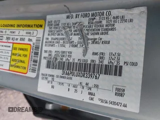 2013 Ford Fusion SE Hybrid with VIN 3FA6P0LUXDR339767, listed as a IAAI auction lot 41920621 with 135,274 mi miles. Bid and sale history available at carsss.com. Image 9.