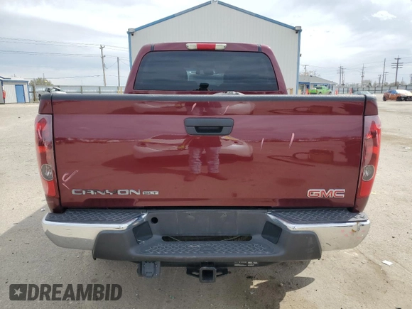 2008 GMC Canyon SLE1 with VIN 1GTDT33E288186865, listed as a Copart auction lot 50036795 with 107,581 mi miles and Salvage Title. Bid and sale history available at carsss.com. Image 6.