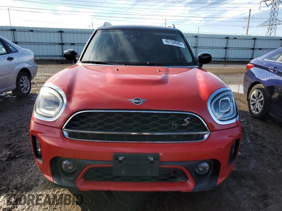 2021 MINI Countryman Cooper S with VIN WMZ83BR05M3M80310, listed as a Copart auction lot 48104085 with 53,784 mi miles and Salvage title. Bid and sale history available at DreamBid. Image 5.