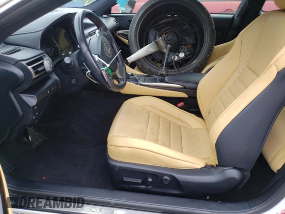 2019 Lexus RC with VIN JTHS85BC9K5004669, listed as a Copart auction lot 54005054 with 24,421 mi miles and Salvage Title. Bid and sale history available at carsss.com. Image 7.