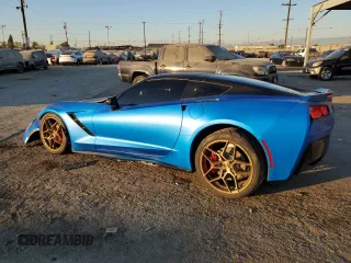 2015 Chevrolet Corvette 1LT with VIN 1G1YB2D73F5109816, listed as a Copart auction lot 80187414 with 0 mi miles and Salvage Title. Bid and sale history available at carsss.com. Image 2.