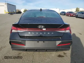 2024 Hyundai Elantra SEL with VIN KMHLM4DG2RU746211, listed as a Copart auction lot 47227095 with 4,622 mi miles and Salvage Title. Bid and sale history available at DreamBid. Image 6.