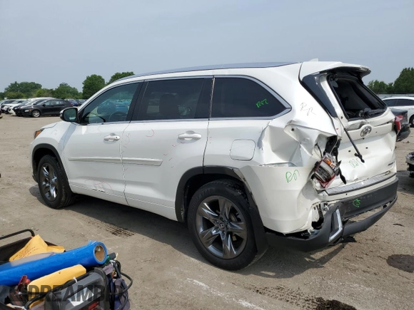 2017 Toyota Highlander Limited with VIN 5TDDZRFH4HS449506, listed as a Copart auction lot 60655085 with 109,494 mi miles and Salvage title. Bid and sale history available at DreamBid. Image 2.