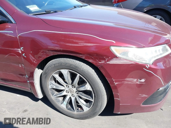 2016 Acura TLX with VIN 19UUB1F32GA000977, listed as a IAAI auction lot 41626510 with 124,916 mi miles. Bid and sale history available at carsss.com. Image 6.