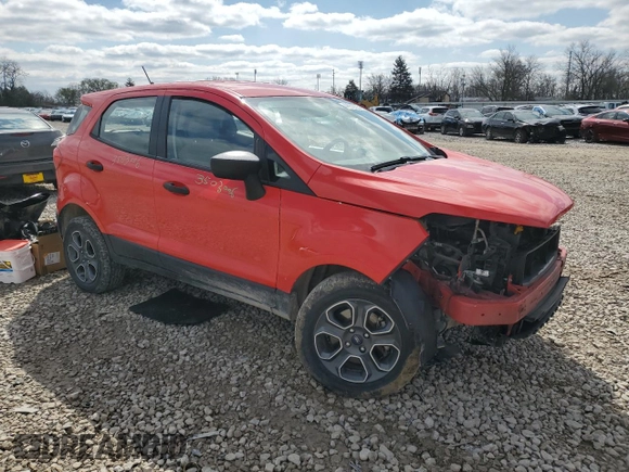 2020 Ford EcoSport S with VIN MAJ6S3FL6LC314137, listed as a Copart auction lot 48858535 with 94,020 mi miles and Salvage Title. Bid and sale history available at DreamBid. Image 4.