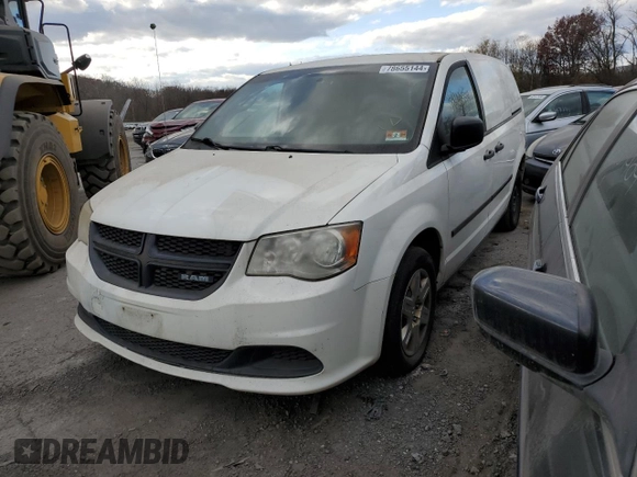 2012 Ram Cargo Van with VIN 2C4JDGAG1CR371692, listed as a Copart auction lot 78655144 with 167,759 mi miles and Clean Title. Bid and sale history available at carsss.com. Image 1.