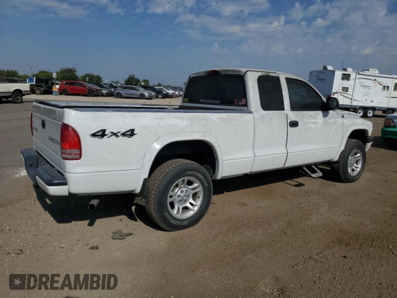 2004 Dodge Dakota Sport with VIN 1D7HG32N14S595420, listed as a Copart auction lot 67595404 with 42,767 mi miles and Salvage Title. Bid and sale history available at carsss.com. Image 3.