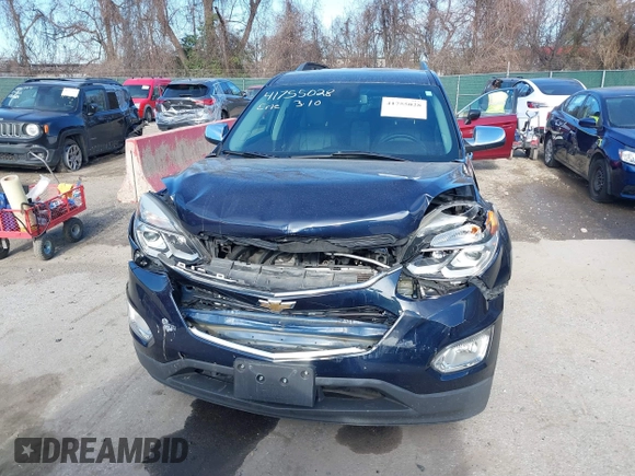 2016 Chevrolet Equinox LTZ with VIN 2GNFLGEK4G6230301, listed as a IAAI auction lot 41755028 with 97,194 mi miles. Bid and sale history available at carsss.com. Image 12.