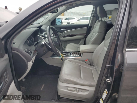 2014 Acura MDX Technology with VIN 5FRYD3H43EB020265, listed as a Copart auction lot 53580405 with 87,116 mi miles and Salvage title. Bid and sale history available at DreamBid. Image 7.