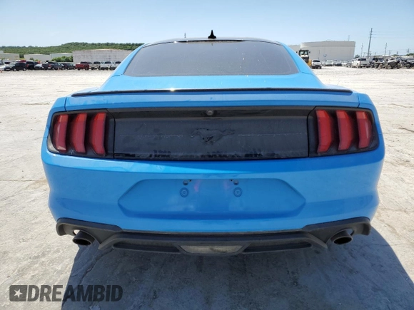 2022 Ford Mustang EcoBoost with VIN 1FA6P8TH8N5128296, listed as a Copart auction lot 56990925 with 61,631 mi miles and Salvage title. Bid and sale history available at DreamBid. Image 6.