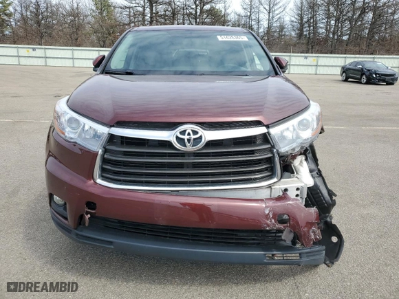 2015 Toyota Highlander LE with VIN 5TDBKRFH1FS108251, listed as a Copart auction lot 51426365 with 97,381 mi miles and Salvage Title. Bid and sale history available at carsss.com. Image 5.