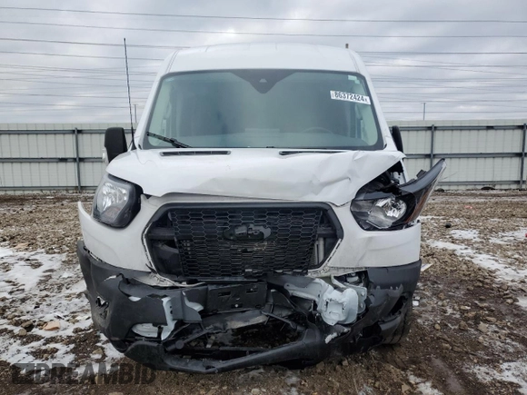 2023 Ford Transit Cargo with VIN 1FTBR1C8XPKB74159, listed as a Copart auction lot 86372424 with 19,082 mi miles and Salvage Title. Bid and sale history available at carsss.com. Image 5.