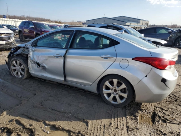 2012 Hyundai Elantra Limited with VIN 5NPDH4AE8CH132720, listed as a Copart auction lot 44357175 with 181,657 mi miles and Salvage Title. Bid and sale history available at carsss.com. Image 2.