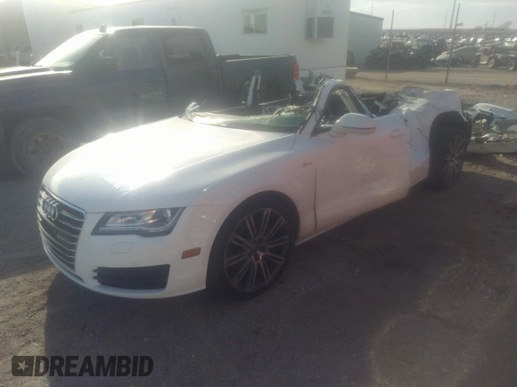 2012 Audi A7 Premium Plus with VIN WAUYGAFC1CN076403, listed as a IAAI auction lot 40976546 with 95,145 mi miles and . Bid and sale history available at DreamBid. Image 18.