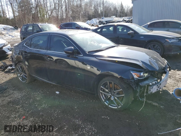 2018 Lexus IS 300 with VIN JTHC81D2XJ5031086, listed as a Copart auction lot 47952465 with 92,923 mi miles and Salvage title. Bid and sale history available at DreamBid. Image 4.