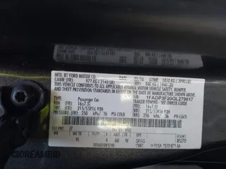 2016 Ford Focus SE with VIN 1FADP3F20GL279617, listed as a IAAI auction lot 41889794 with 155,866 mi miles. Bid and sale history available at carsss.com. Image 9.