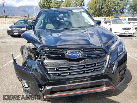 2023 Subaru Forester Sport with VIN JF2SKAJC5PH439774, listed as a Copart auction lot 47590335 with 20,116 mi miles and Salvage Title. Bid and sale history available at carsss.com. Image 5.