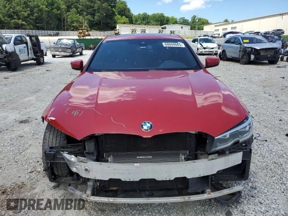 2019 BMW 3 Series 330i with VIN WBA5R1C51KFH18066, listed as a Copart auction lot 60600665 with 142,789 mi miles and Salvage title. Bid and sale history available at DreamBid. Image 5.