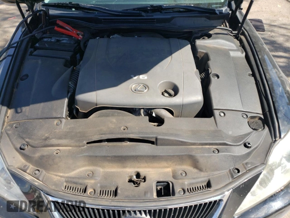 2008 Lexus IS 250 with VIN JTHBK262982067587, listed as a Copart auction lot 55614715 with 125,368 mi miles and Salvage title. Bid and sale history available at DreamBid. Image 11.