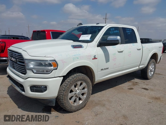 2022 Ram 2500 Laramie with VIN 3C6UR5FL0NG143918, listed as a IAAI auction lot 42373907 with 91,918 mi miles and . Bid and sale history available at DreamBid. Image 19.
