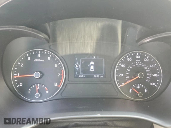 2018 Kia Optima S with VIN 5XXGT4L34JG229767, listed as a Copart auction lot 57429905 with 68,531 mi miles and Salvage title. Bid and sale history available at DreamBid. Image 9.