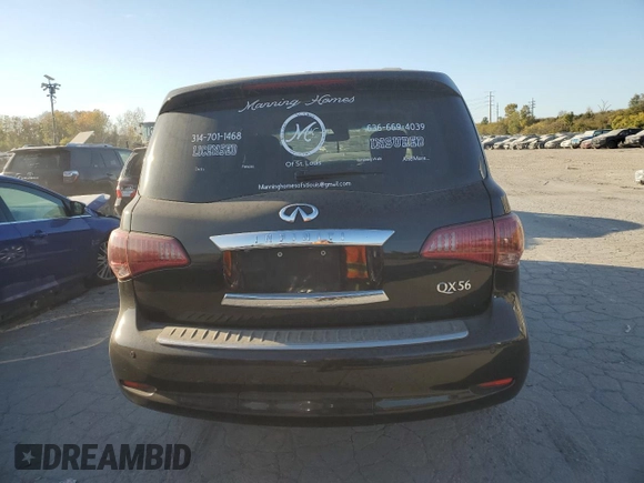 2011 Infiniti QX56 7-passenger with VIN JN8AZ2NEXB9004537, listed as a Copart auction lot 77822704 with 239,400 mi miles and Clean Title. Bid and sale history available at carsss.com. Image 6.