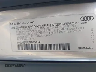2019 Audi A6 Prestige with VIN WAUM2AF24KN051949, listed as a IAAI auction lot 42476474 with 67,530 mi miles and . Bid and sale history available at DreamBid. Image 9.