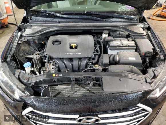 2018 Hyundai Elantra SE z VIN KMHD74LFXJU512214, wystawiony jako Copart lot #50539025 z przebiegiem 76 068 mil mil oraz Szkoda całkowita • Salvage title. Historia ofert i sprzedaży dostępna na DreamBid. Obrazek 11.