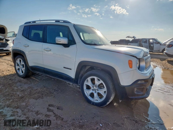 2018 Jeep Renegade Limited z VIN ZACCJADB1JPH47503, wystawiony jako Copart lot #60557265 z przebiegiem 91 226 mil mil oraz Czysty tytuł • Clean title. Historia ofert i sprzedaży dostępna na DreamBid. Obrazek 4.