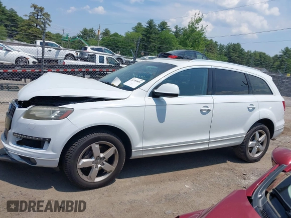 2012 Audi Q7 Premium Plus with VIN WA1LMAFE8CD008395, listed as a IAAI auction lot 42389891 with 157,131 mi miles and . Bid and sale history available at DreamBid. Image 14.