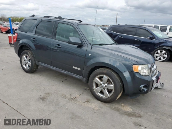 2008 Ford Escape Limited z VIN 1FMCU04138KB77500, wystawiony jako Copart lot #51249415 z przebiegiem 106 667 mil mil oraz Szkoda całkowita • Salvage title. Historia ofert i sprzedaży dostępna na DreamBid. Obrazek 4.