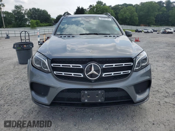 2018 Mercedes-Benz GLS 550 with VIN 4JGDF7DEXJB134109, listed as a Copart auction lot 56599125 with 62,280 mi miles and Salvage title. Bid and sale history available at DreamBid. Image 5.