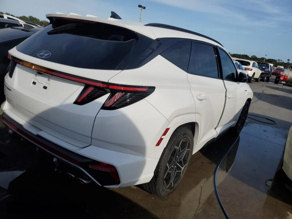 2022 Hyundai Tucson N Line with VIN KM8JF3AE1NU159202, listed as a Copart auction lot 73882714 with 0 mi miles and Salvage Title. Bid and sale history available at carsss.com. Image 3.