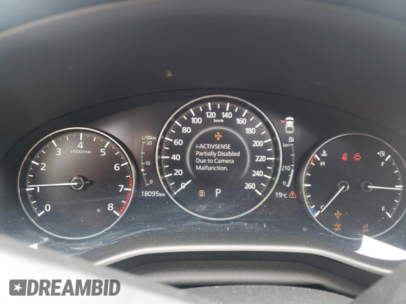 2024 Mazda 3 S Preferred with VIN JM1BPALM5R1715730, listed as a Copart auction lot 57655565 with 18,095 mi miles and Salvage title. Bid and sale history available at DreamBid. Image 9.