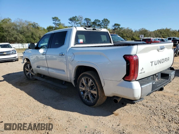 2022 Toyota Tundra Capstone Hybrid with VIN 5TFVC5DB5NX010169, listed as a Copart auction lot 47252305 with 68,771 mi miles and Clean title. Bid and sale history available at DreamBid. Image 2.