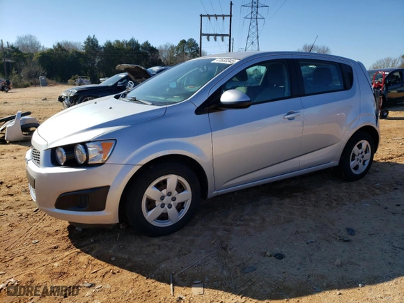 2014 Chevrolet Sonic LS with VIN 1G1JA6SH9E4164380, listed as a Copart auction lot 41633345 with 56,862 mi miles and Salvage Title. Bid and sale history available at carsss.com. Image 1.