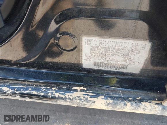 2017 Nissan Note SV with VIN 3N1CE2CP7HL377445, listed as a IAAI auction lot 41877626 with 24,163 mi miles and . Bid and sale history available at DreamBid. Image 9.