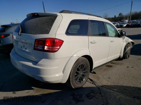 2020 Dodge Journey SE Value with VIN 3C4PDCAB5LT214011, listed as a Copart auction lot 83568344 with Not Provided miles and Non Repairable. Bid and sale history available at carsss.com. Image 3.