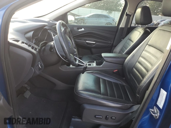2017 Ford Escape Titanium with VIN 1FMCU0JD2HUB21261, listed as a Copart auction lot 76607264 with 130,796 mi miles and Salvage Title. Bid and sale history available at carsss.com. Image 7.