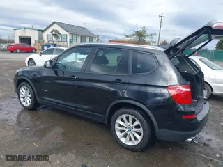 2015 BMW X3 xDrive28i with VIN 5UXWX9C58F0D49628, listed as a IAAI auction lot 41706127 with 99,982 mi miles. Bid and sale history available at carsss.com. Image 3.